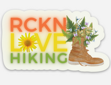 Load image into Gallery viewer, RCKN Love Hiking - Waterproof Vinyl Sticker - Colorful