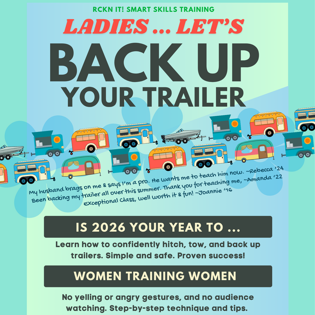 Back Up Hitch & Tow Trailers - In Person Women's Clinic 🛻