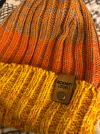 Knit Slouchy or Cuffed Beanie - Warm Hat - Orange Shades