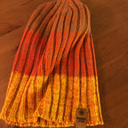 Knit Slouchy or Cuffed Beanie - Warm Hat - Orange Shades
