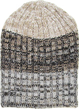 Load image into Gallery viewer, Knit Slouchy or Cuffed Beanie - Warm Hat - Gray Shades
