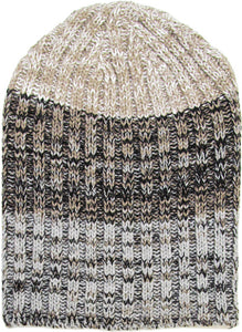 Knit Slouchy or Cuffed Beanie - Warm Hat - Gray Shades