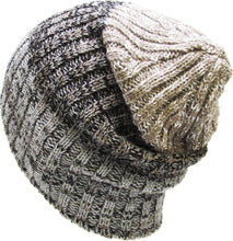 Load image into Gallery viewer, Knit Slouchy or Cuffed Beanie - Warm Hat - Gray Shades
