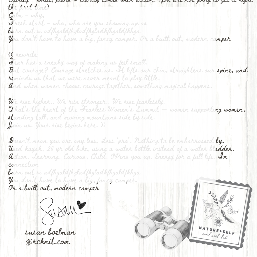Nature+Self snail mail (6 or 12 month Gift)