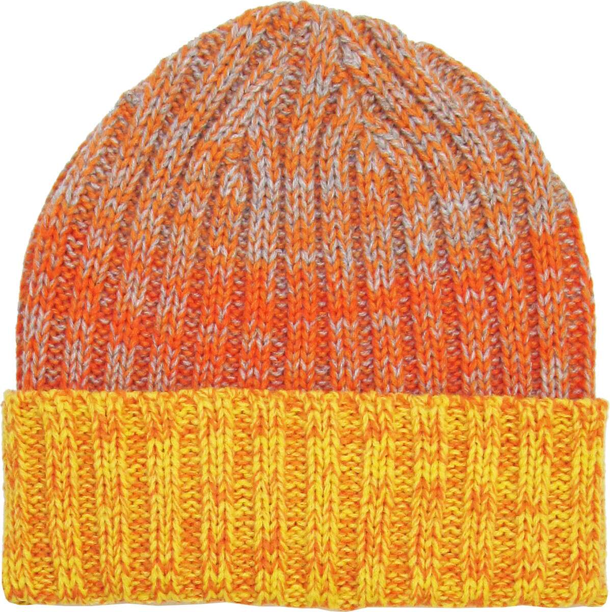 Knit Slouchy or Cuffed Beanie - Warm Hat - Orange Shades