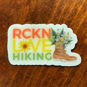 RCKN Love Hiking - Waterproof Vinyl Sticker - Colorful