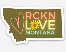 Load image into Gallery viewer, RCKN Love Montana - Waterproof Vinyl Sticker - Colorful
