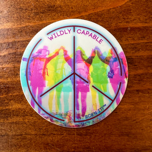 Wildly Capable - Waterproof Vinyl Sticker - Neon